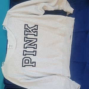 NWOT Pink cropped sweatshirt